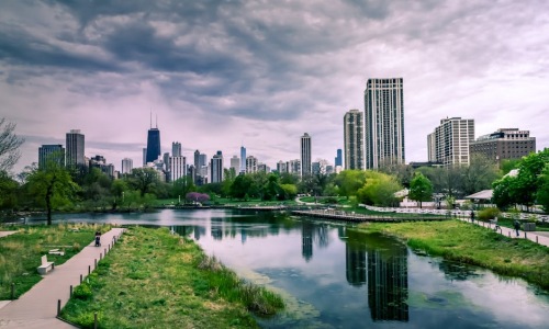Chicago skyline with pets - Pet-friendly Chicago apartments Chicago skyline with pets - Pet-friendly Chicago apartments